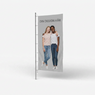 Advertising flags with custom print