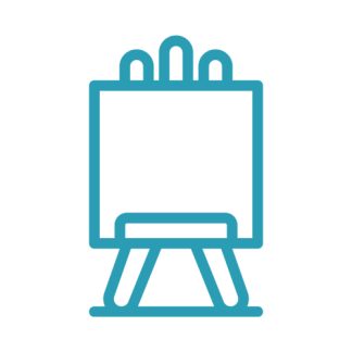 Mini canvas table display