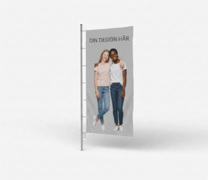 Advertising flags with custom print